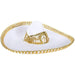 Sombrero Charro Infantil Blanco con Oro - Impormexico