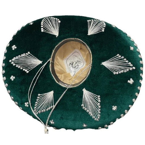 Sombrero de Charro Bordado en Verde y Plata RD-SCVYP - Rodeo Durango
