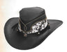 Sombrero de Piel Original Color Negro con Pelo de Vaca TOM-7204 - Tombstone