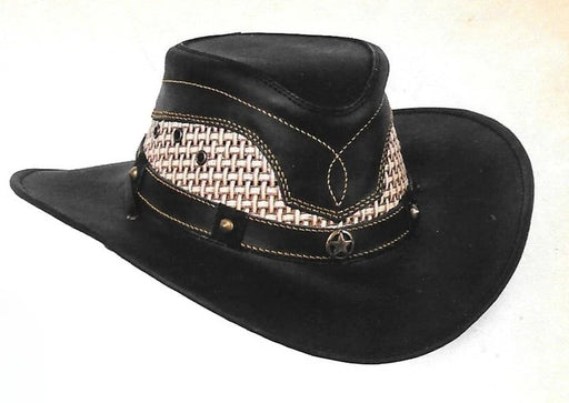 Sombrero de Piel Original Color Negro Stone Hats TOM-7102 - Tombstone