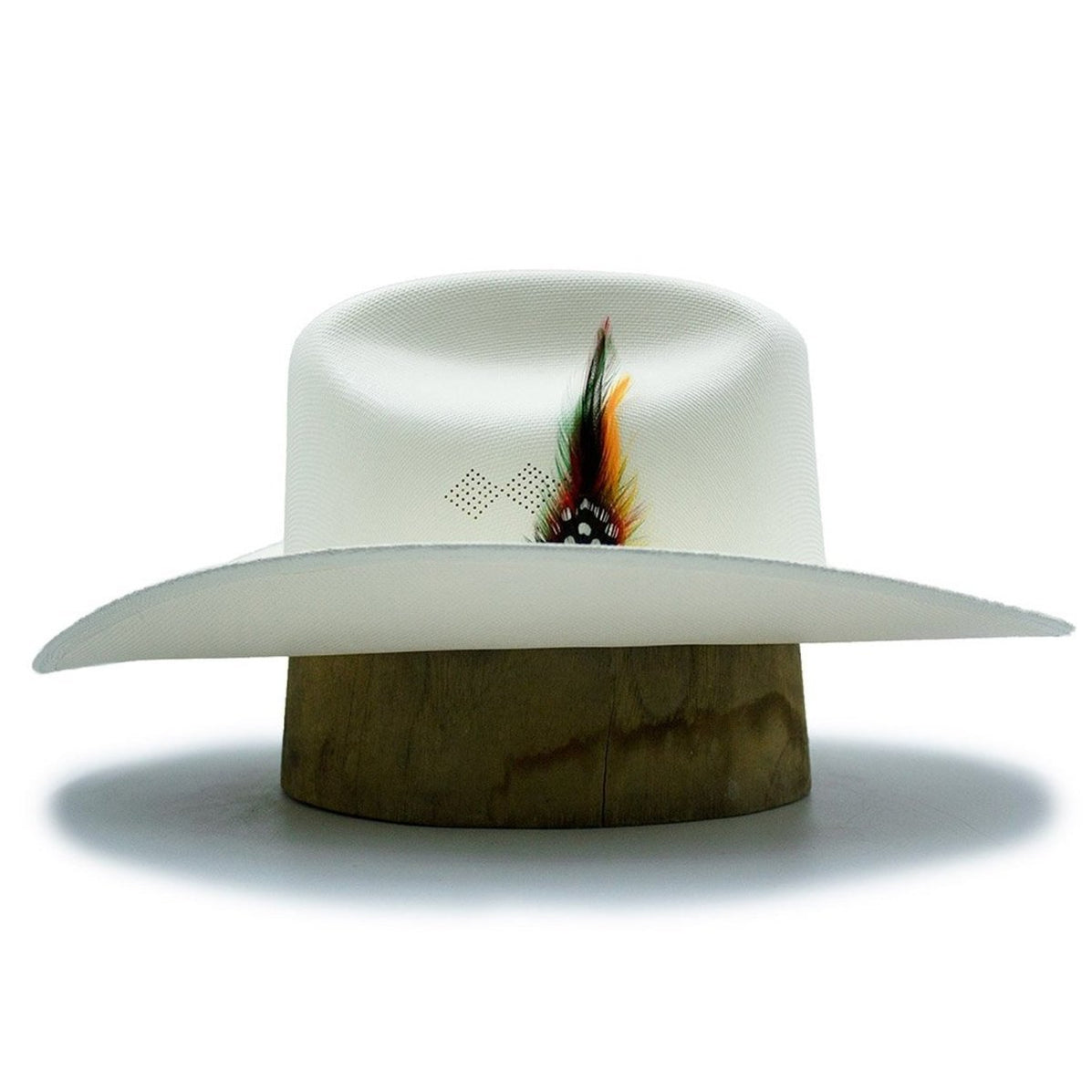 Sombrero Tombstone 100X Estilo Sinaloa con Plumas Ala 3