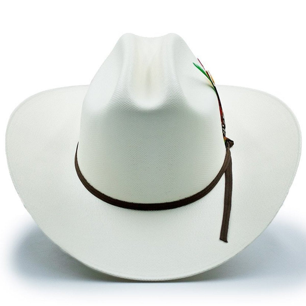 Sombrero Tombstone 1,000X Horma Sinaloa con Plumas Ala 3 1/2" Liston Negro - Tombstone