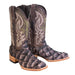 Tanner Mark Men's Genuine Monster Fish Square Toe Boots Chocolate TMX201319 - Tanner Mark Boots