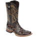 Tanner Mark Men's Print Monster Fish Square Toe Boots Brown - Tanner Mark Boots