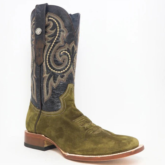 Tanner Mark Men's Sheridan Square Toe Leather Boots Camel Sage - Tanner Mark Boots