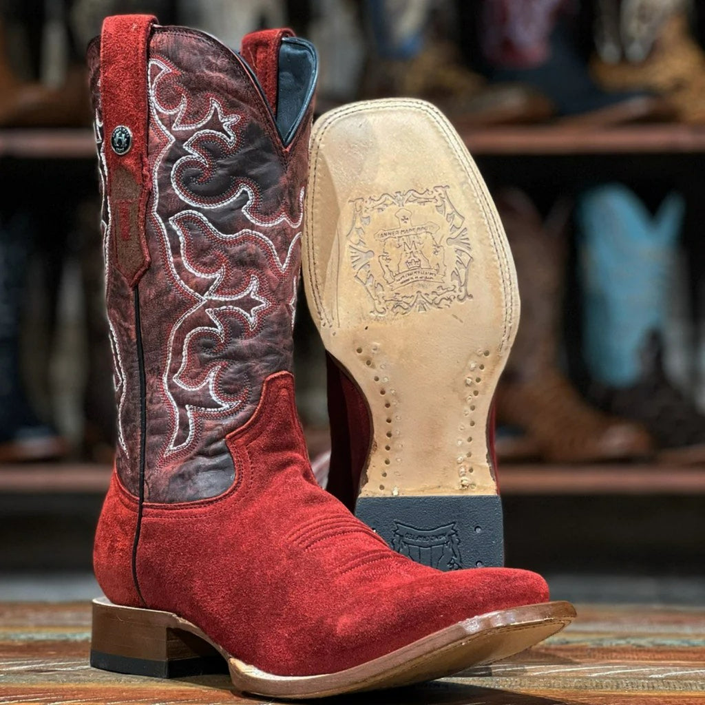 Tanner Mark Youth's Leather Square Toe Boots - Brazos main image 1