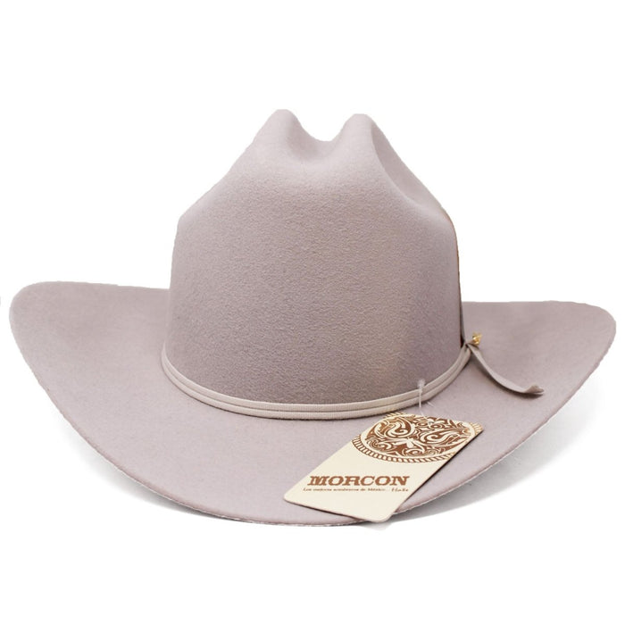 Texana 20X Estilo Sinaloa Color Gris Platinum con Plumas - Rodeo Durango