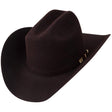 Black Cherry Serratelli  6X felt western hat with traditional cattleman crown and premium wool blend