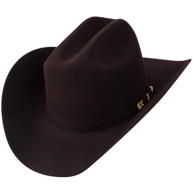 Black Cherry Serratelli  6X felt western hat with traditional cattleman crown and premium wool blend