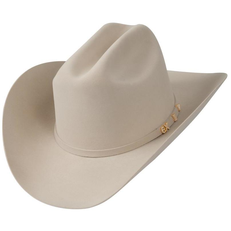 Silver Belly Serratelli  6X felt western hat with traditional cattleman crown and premium wool blend