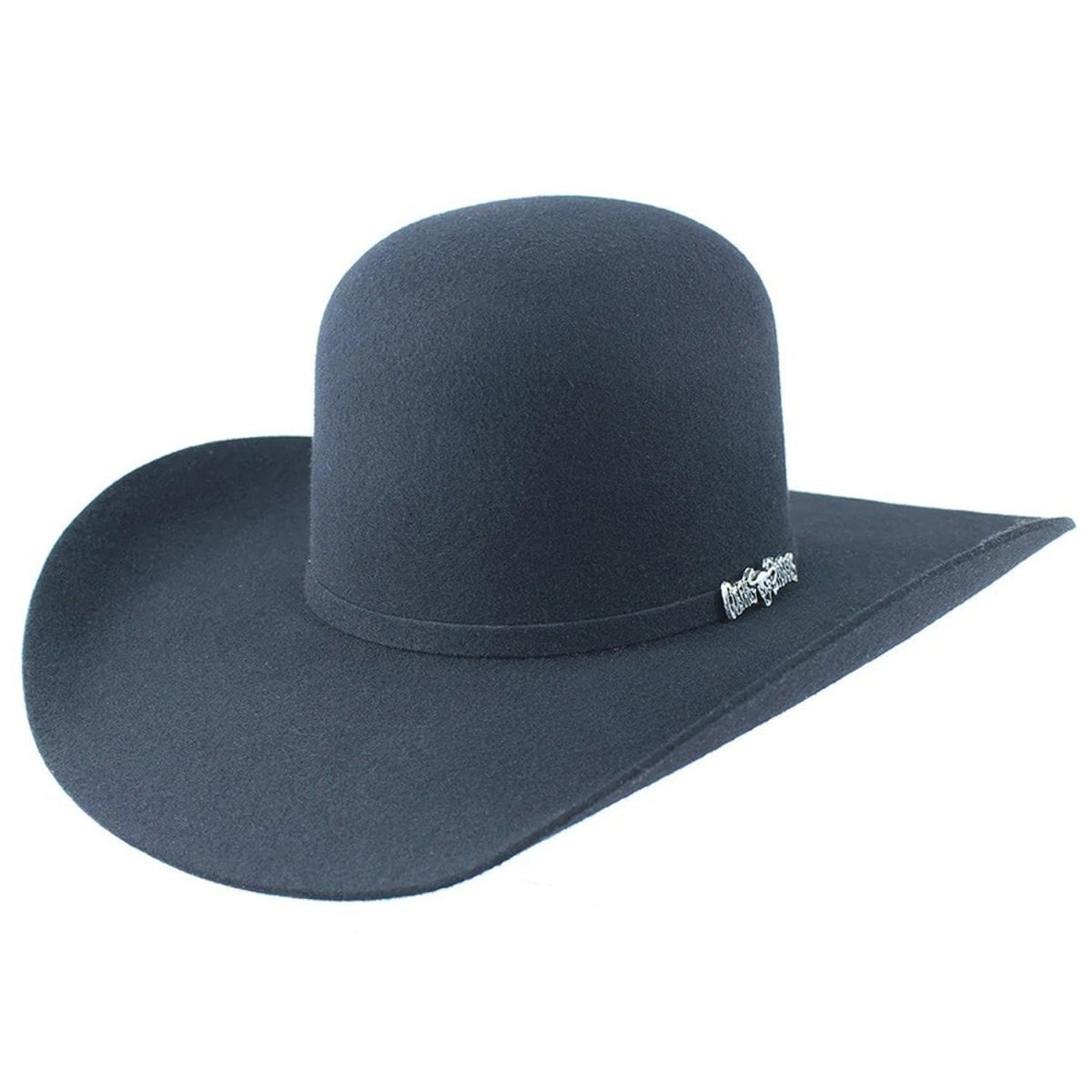 Texana Cuernos Chuecos 3X Open Crown Color Negro - Cuernos Chuecos