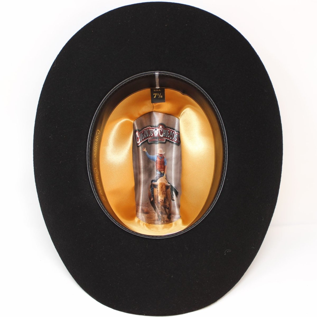 Texana Cuernos Chuecos 6X Estilo Panter Belico Color Negro - Cuernos Chuecos