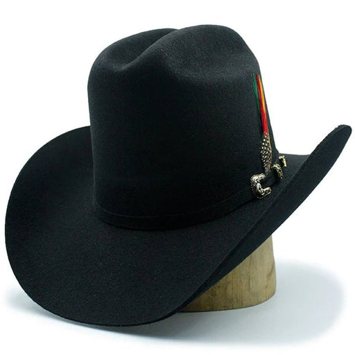 Texana Los Dos Carnales 100X Copa Alta Color Negro Stone Hats - Stone Hats