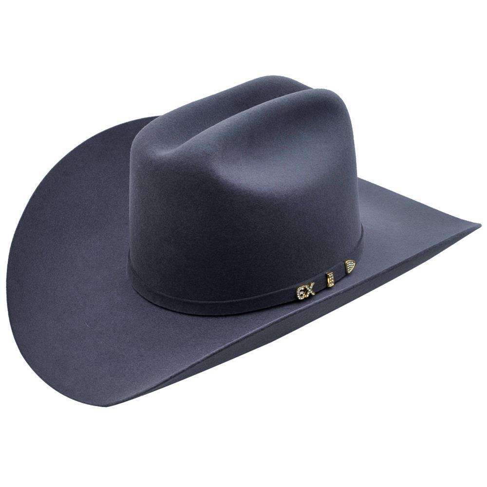 Ganite Serratelli 6X felt western hat with traditional cattleman crown and premium wool blend