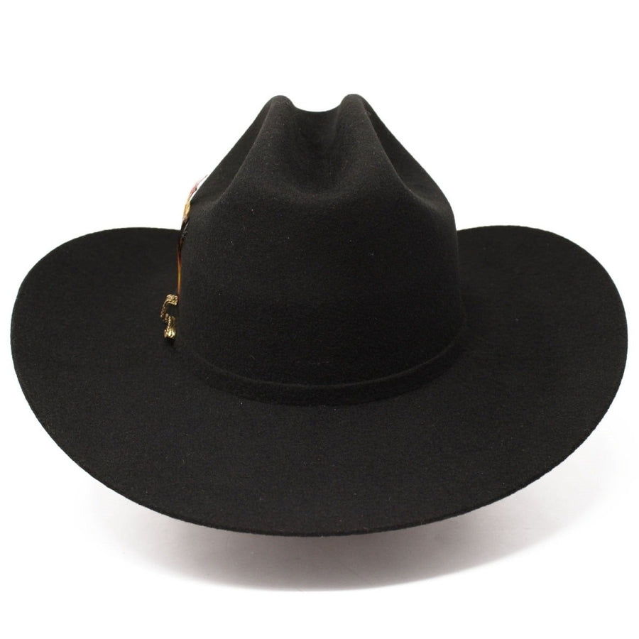 Texana Chocolate 20X con Plumas – Estilo Sinaloa (Chaparral) – Tombstone Hats
