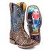 Tin Haul Country Sound Men's Boots With Neon Lights Handtooled Brown - Tin Haul Boots