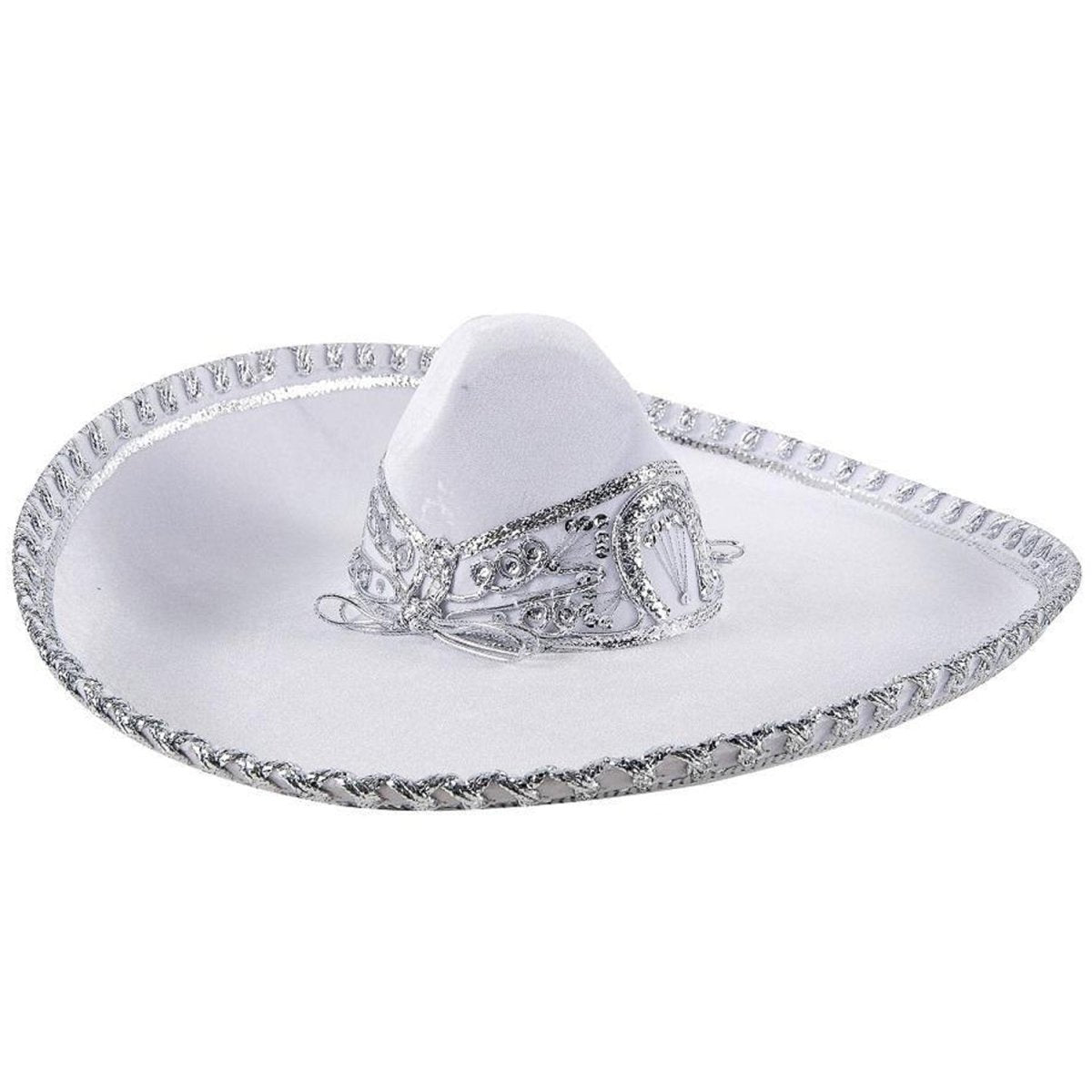 Traje Charro para Hombre (TODO INCLUIDO) imp-72142 Color Blanco y Plata - Impormexico