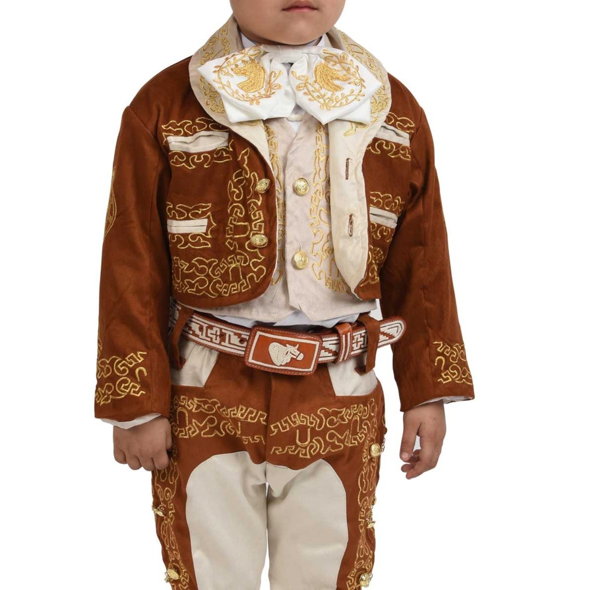 Traje de Charro para Niño de 3 Piezas Color Miel WD-941 - White Diamonds Boots
