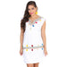 Vestido Artesanal Fino Bordado Cadenilla Color Blanco para Mujer GEN-601982 - El General