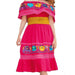 Vestido Artesanal Fino Bordado Color Fuschia para Mujer IMP-77350 - ImporMexico