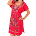 Vestido Artesanal Fino Bordado Color Rojo para Mujer IMP-77122 - ImporMexico