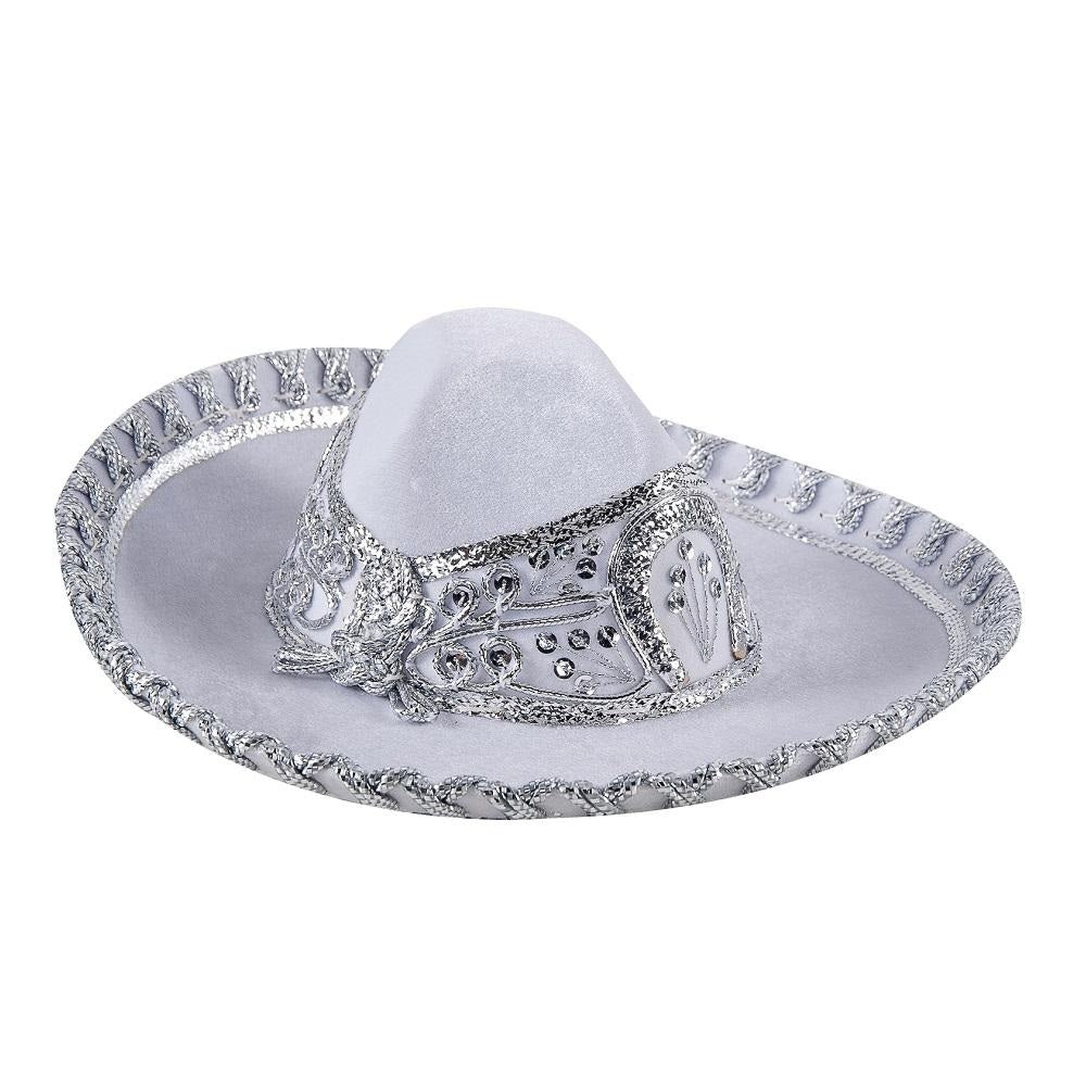 Vestido de Charro Bordado para Niña Color Blanco con Plata imp-76233 - Impormexico
