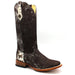 Women's Square Toe Cow Leather Boots H223304 - Hooch Boots