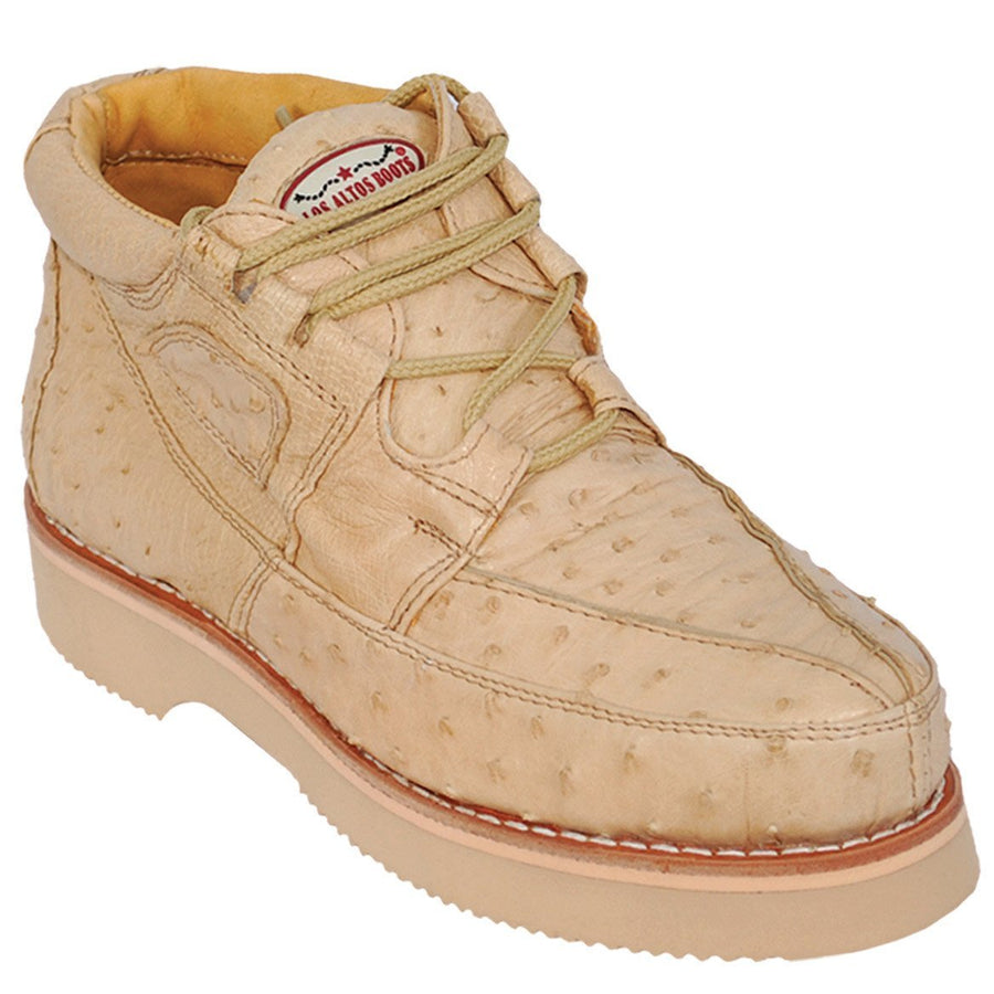 Zapato Casual de Imitacion Avestruz con Cocodrilo Color Arena WD-346 main image 0