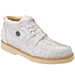 Zapato Casual de Imitacion Avestruz con Cocodrilo Color Hueso - White Diamonds Boots