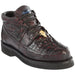 Zapatos de Cocodrilo y Panza de Avestruz Color Black Cherry - Wild West Boots