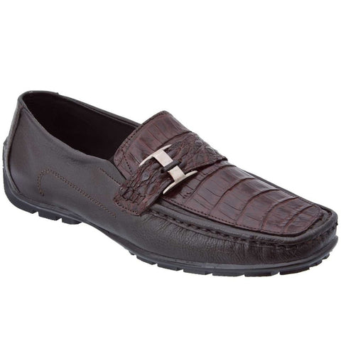 Cocodrilo Mocasines De Piel Exotica Zapatos De Vestir De Piel De